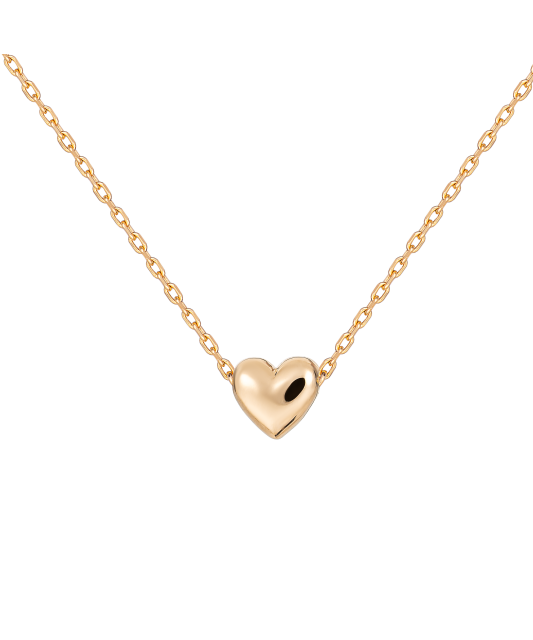 Gold chain with pendant "heart"