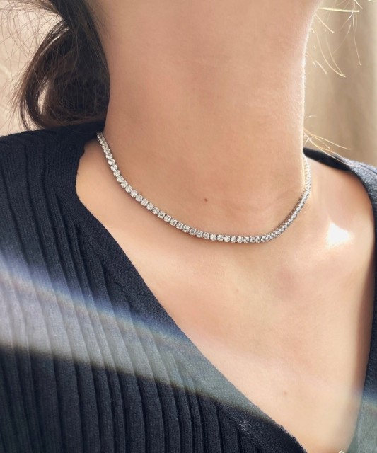 Sidabrinė Grandinėlė Su Cirkoniais