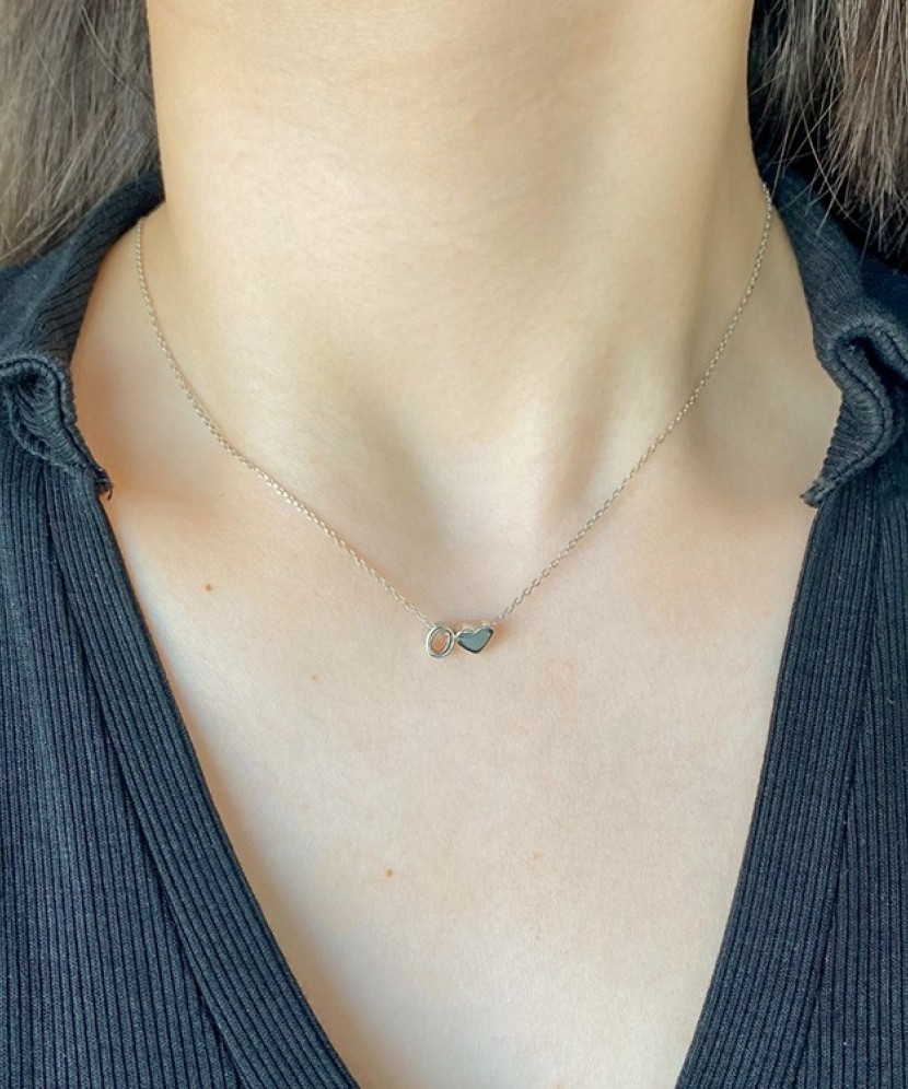 Sidabrinė Grandinėlė Su Pakabuku Raidė O