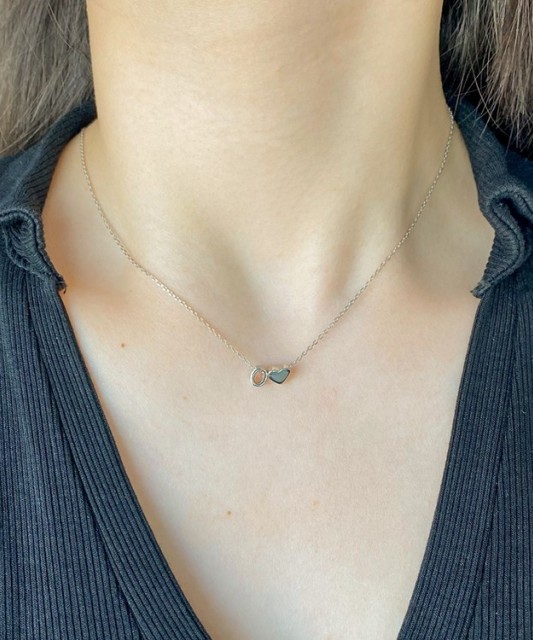 Sidabrinė Grandinėlė Su Pakabuku Raidė O