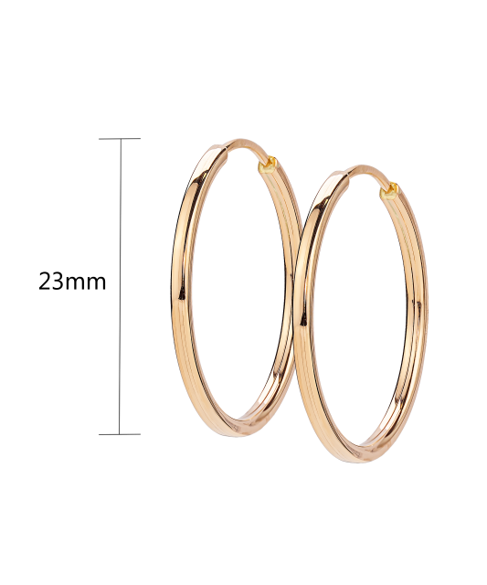 Kultaiset korvakorut 23mm