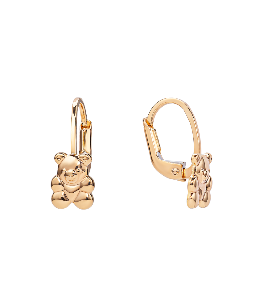 Gold children's earrings