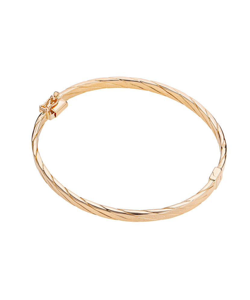 Gold hard bracelet