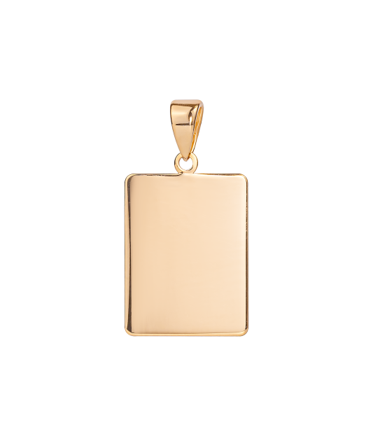 Gold pendant "plate"