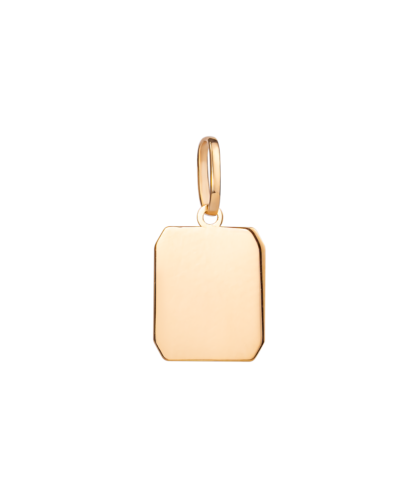 Gold pendant "plate"
