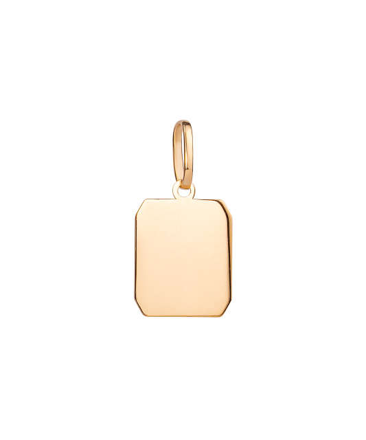 Gold pendant "plate"
