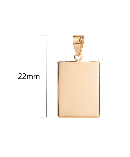 Gold pendant "plate"