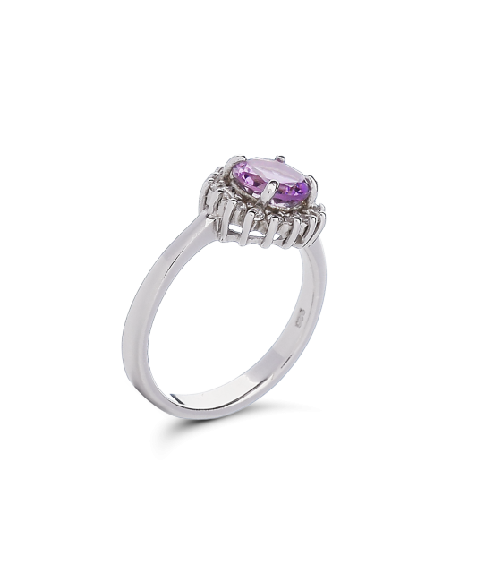 Sidabrinis žiedas su cirkoniais  - Goldinga