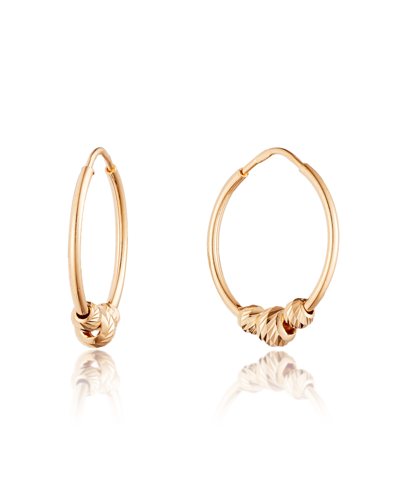 Gold hoop earrings 20mm
