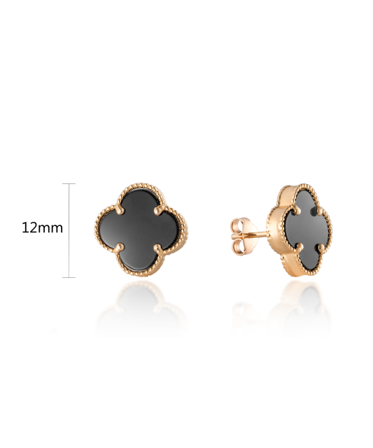 Kultaiset korvakorut emalilla 12mm