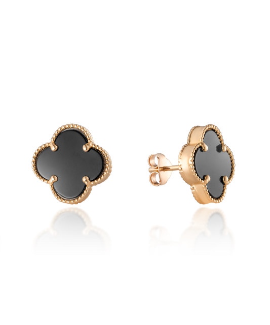 Kultaiset korvakorut emalilla 12mm