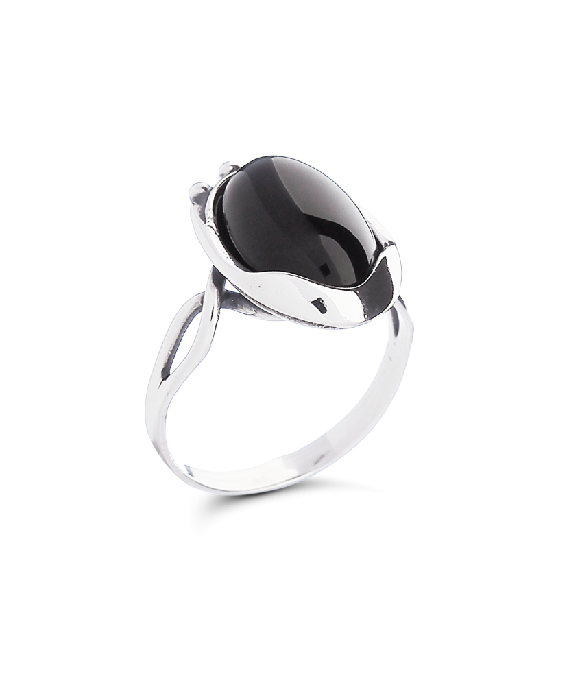 Sidabrinis žiedas su oniksu  - Goldinga