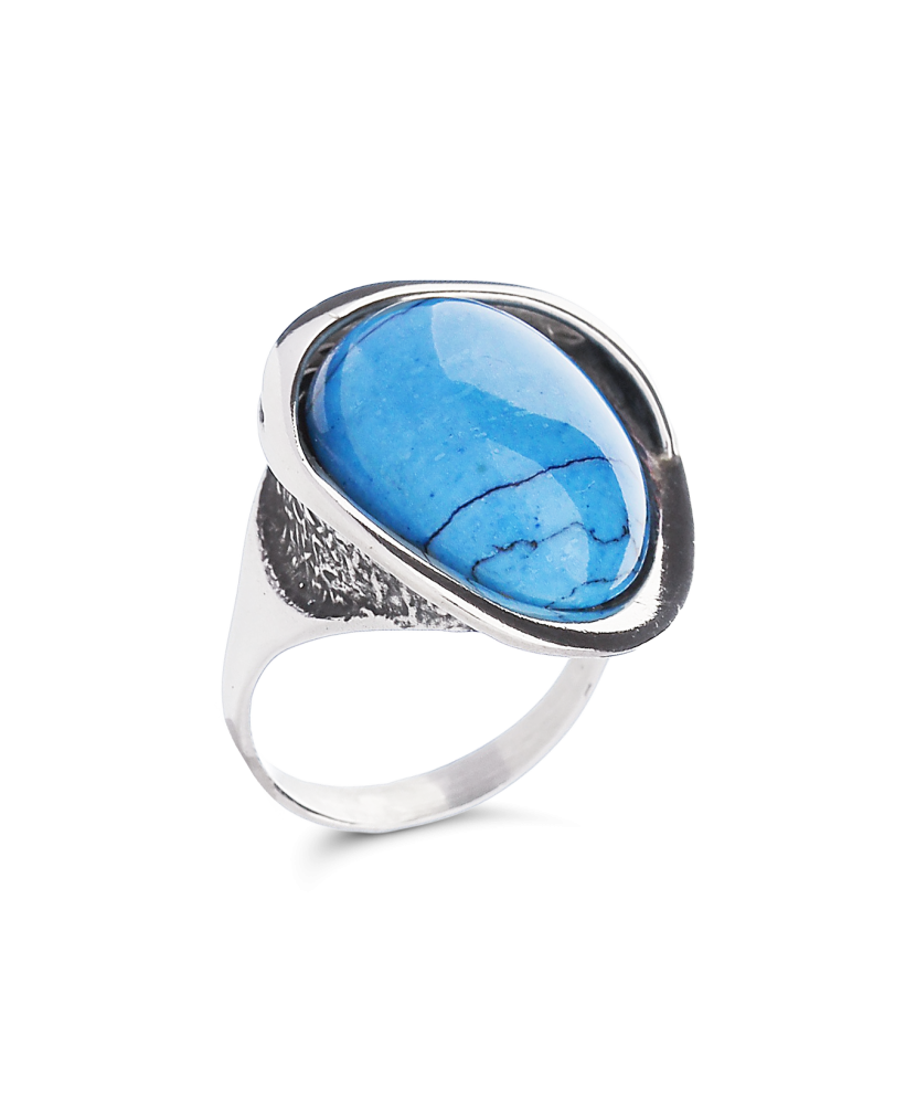 Sidabrinis žiedas su turkiu  - Goldinga