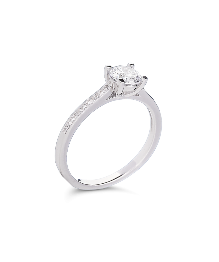 Sidabrinis žiedas cirkoniais  - Goldinga