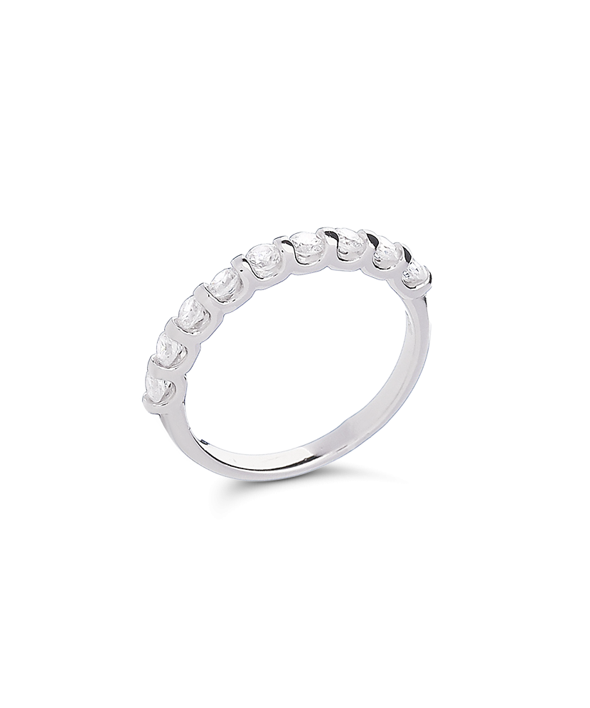 Sidabrinis žiedas su cirkoniais  - Goldinga