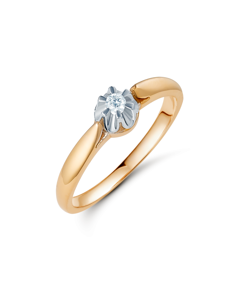 Gold diamond ring