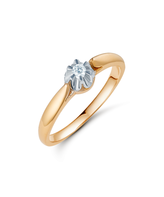 Gold diamond ring