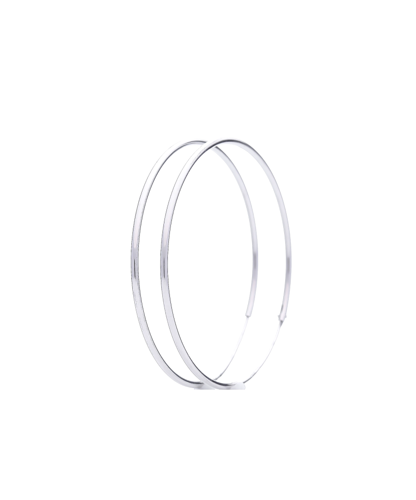 Sidabriniai auskarai 20mm  - Goldinga