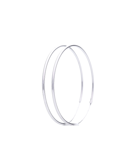 Sterling silver earrings 40mm