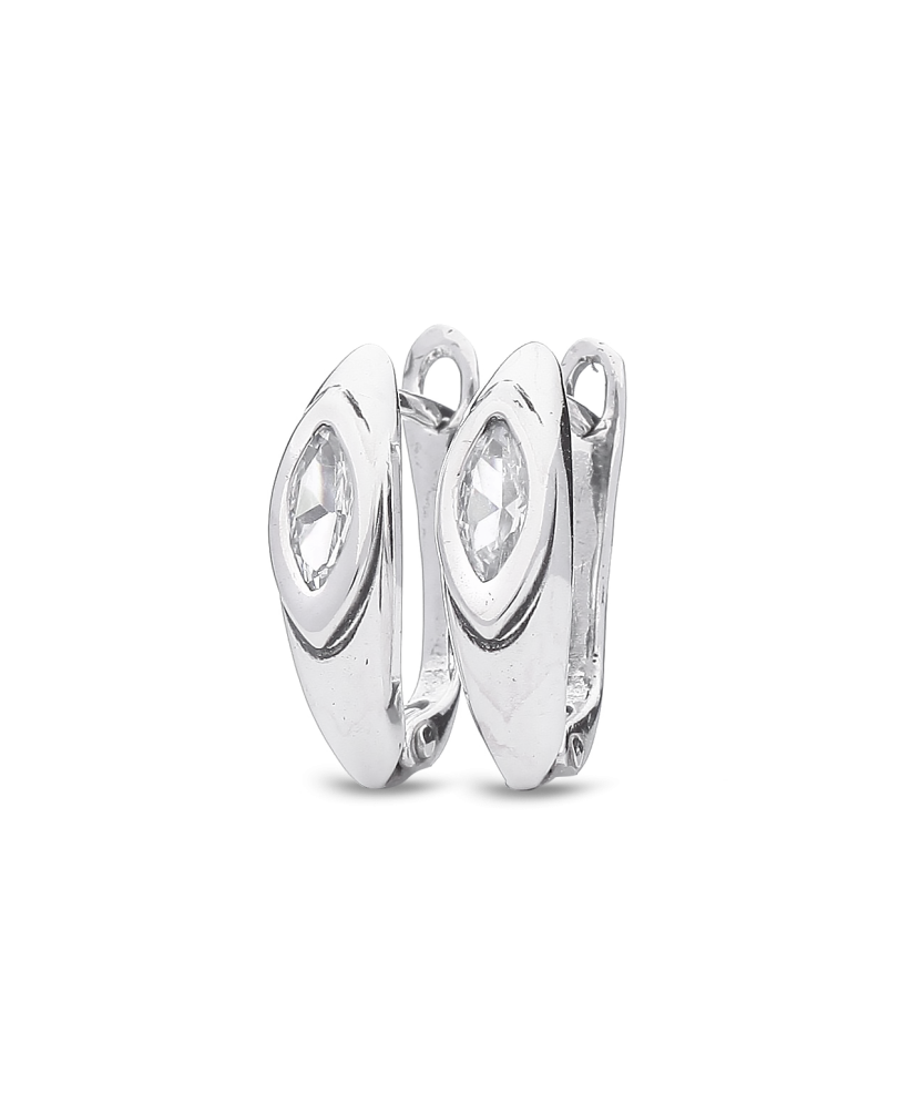 Sterling silver earrings with zirconium