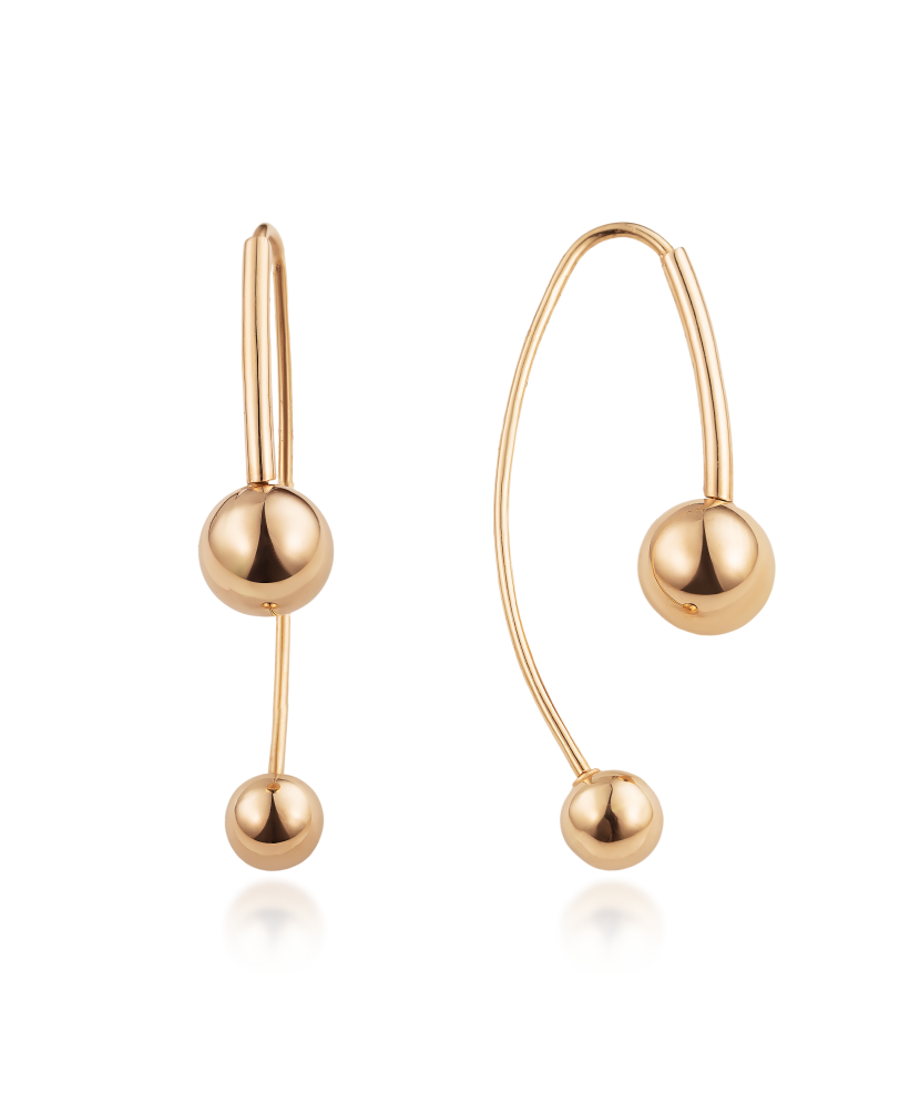 Gold earrings