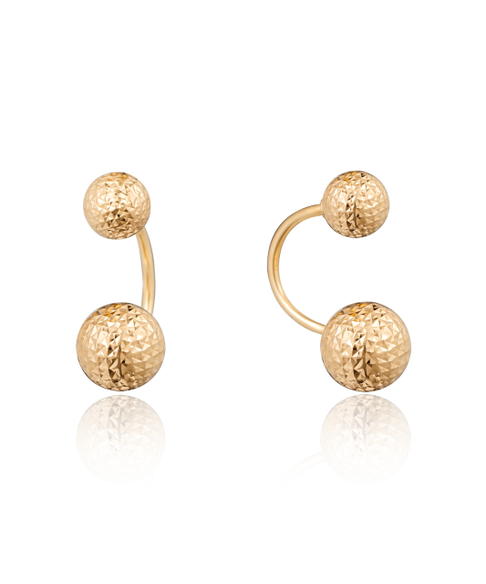 Auksiniai graviruoti auskarai  - Goldinga