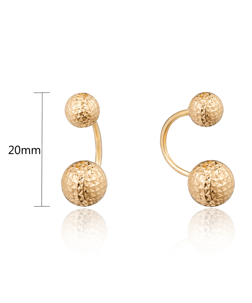 Auksiniai graviruoti auskarai  - Goldinga
