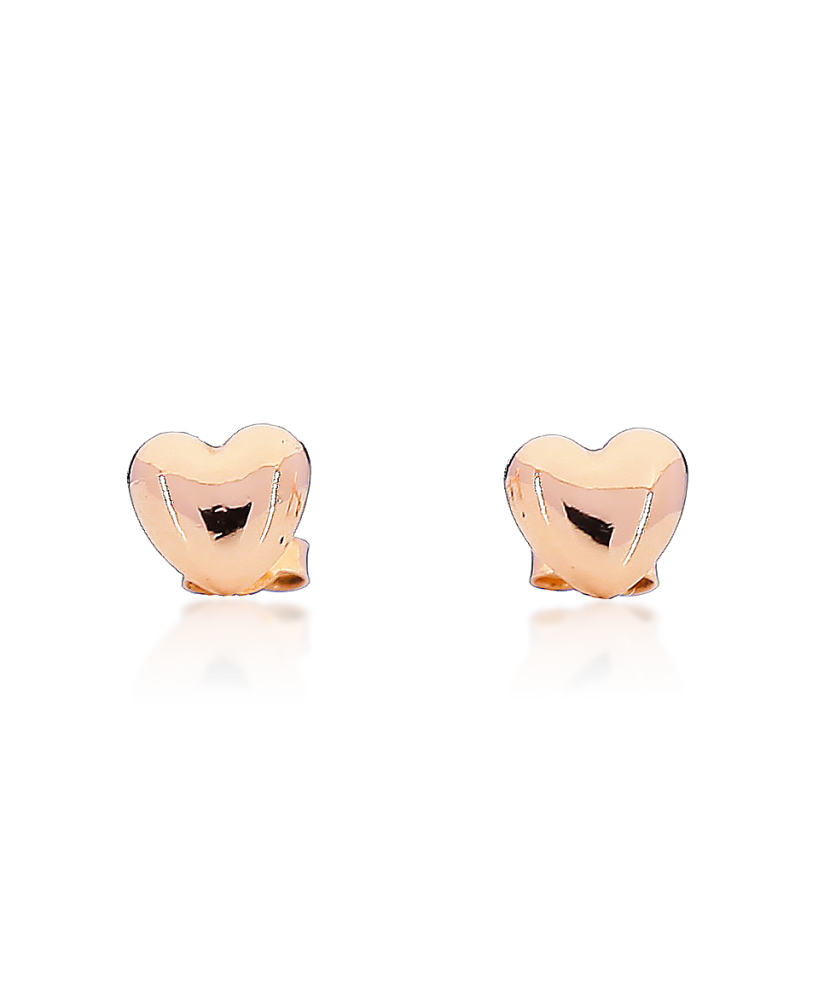 Gold earrings "heart"