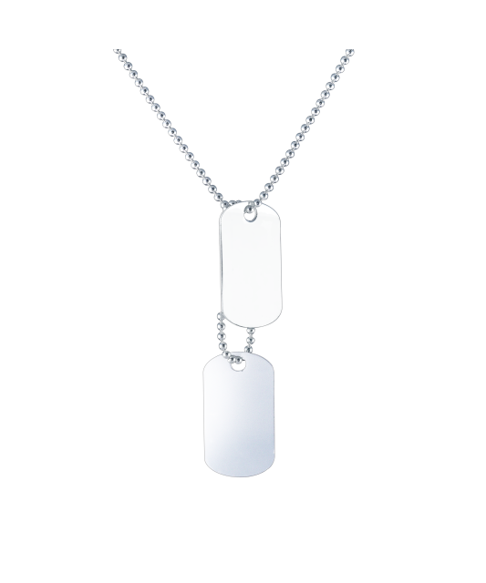 Sterling silver chain with pendants "Plate"