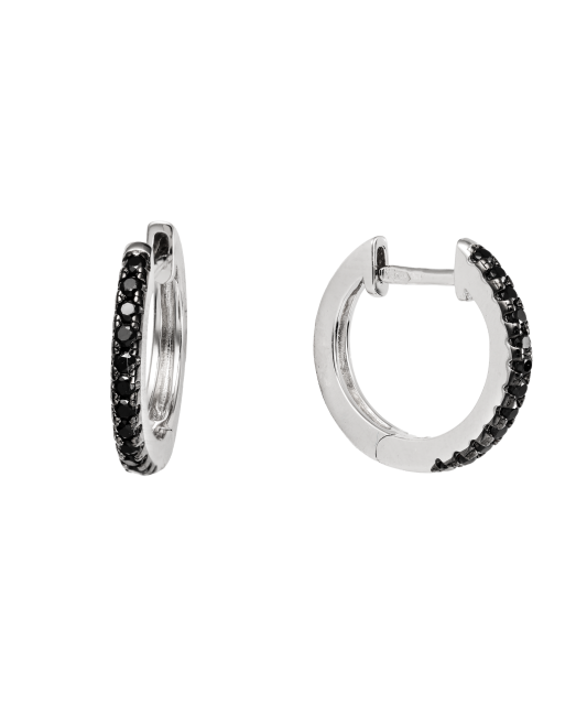 Sterling Silver earrings with zircons and spinels