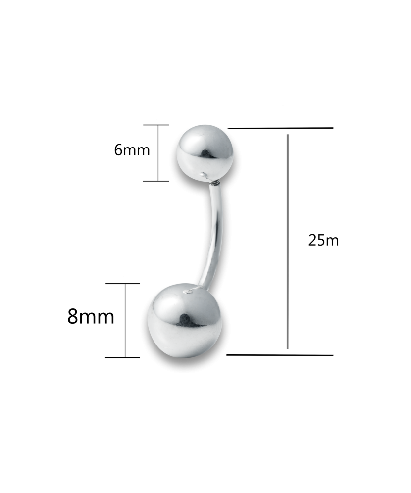 Sterling silver Belly Button Ring