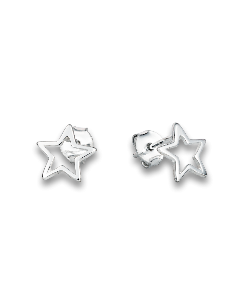 Sterling silver earrings "star"