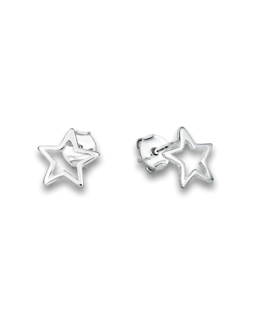 Sterling silver earrings "star"