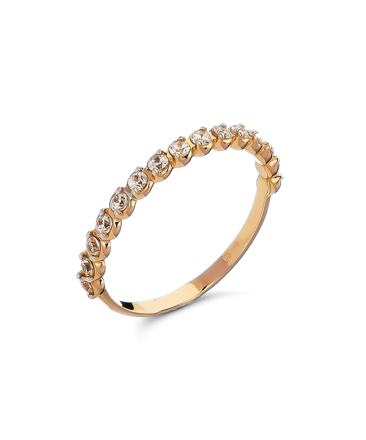 Auksinis žiedas su cirkoniais  - Goldinga