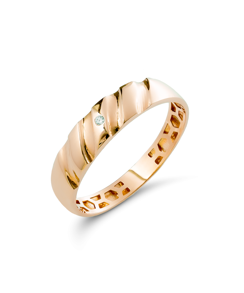 Auksinis žiedas su cirkoniu  - Goldinga