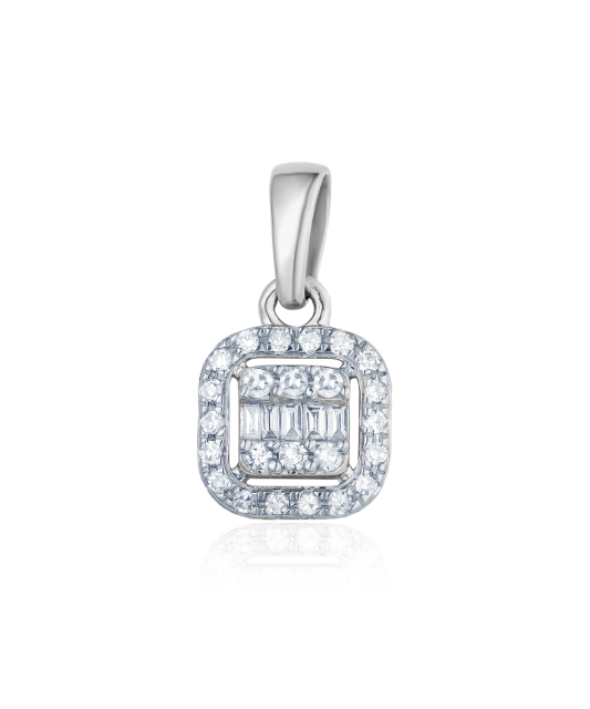 White gold pendant with diamonds