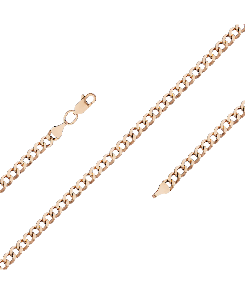 Auksinė grandinėlė "Curb" 3.3mm  - Goldinga