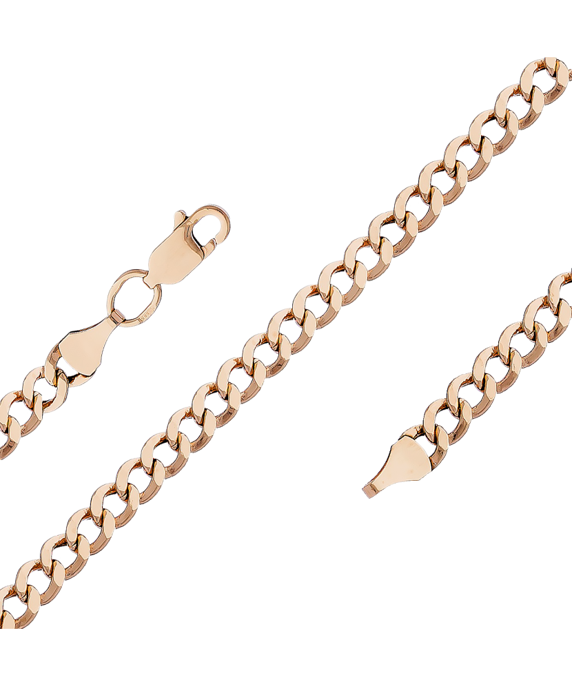 Gold chain "Curb" 6mm