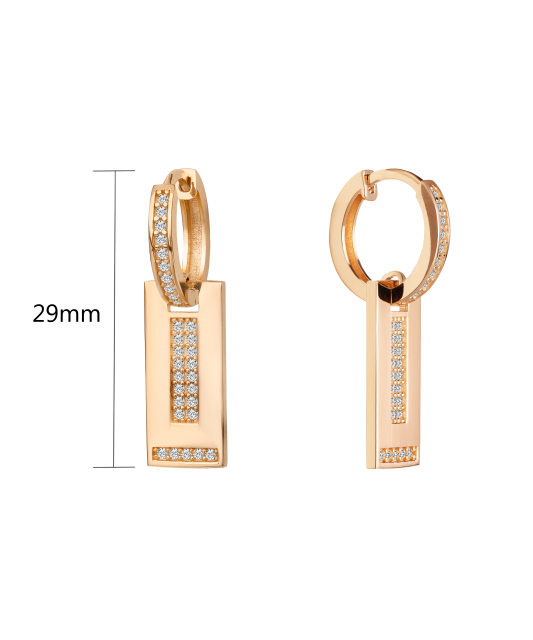 Kultaiset korvakorut zirkoneilla