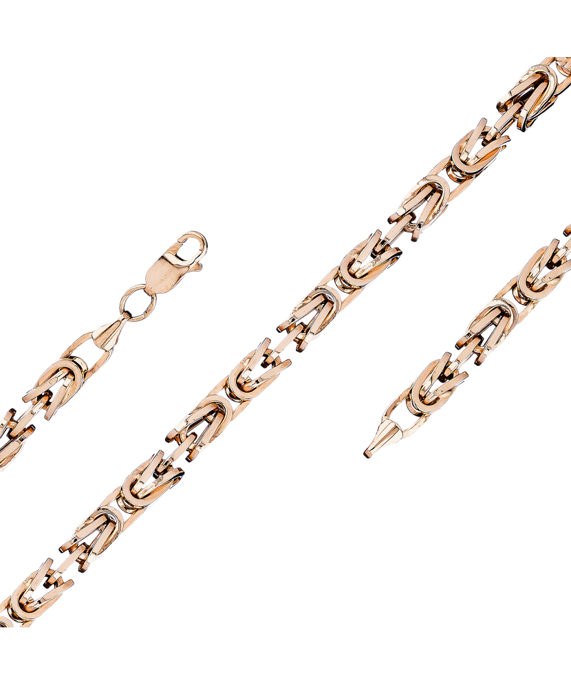 Gold chain "Royal python" 3mm