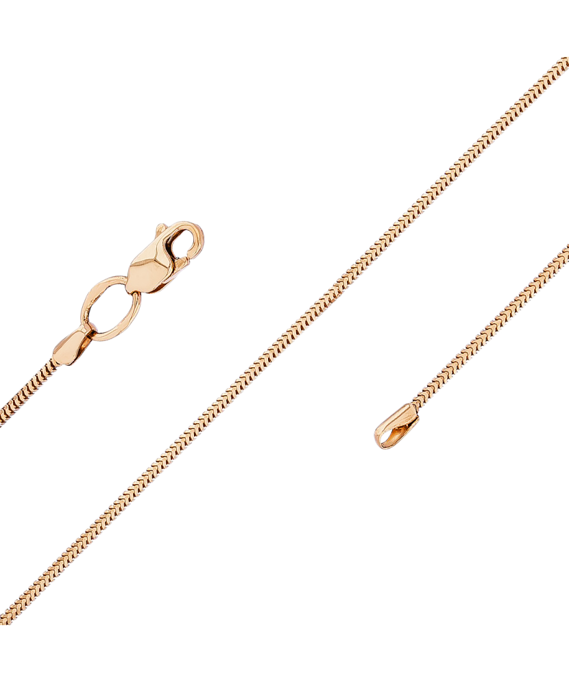 Gold chain "Snake" 1.2mm