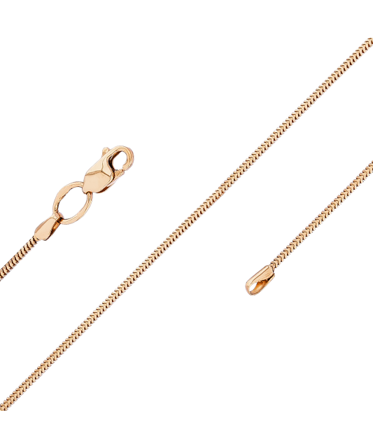 Gold chain "Snake" 1.2mm
