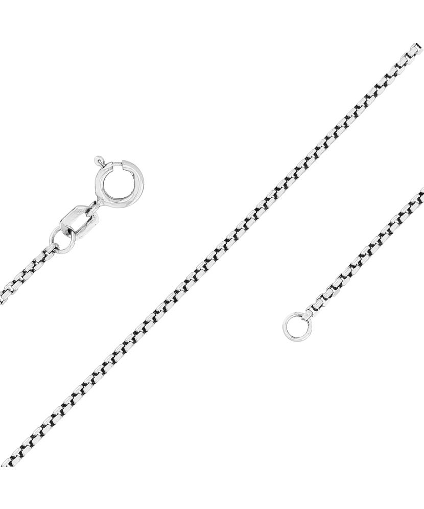 Balto aukso grandinėlė "Box" 1.2mm  - Goldinga