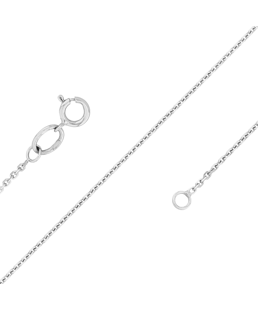 White gold chain "Anchor" 1.2mm
