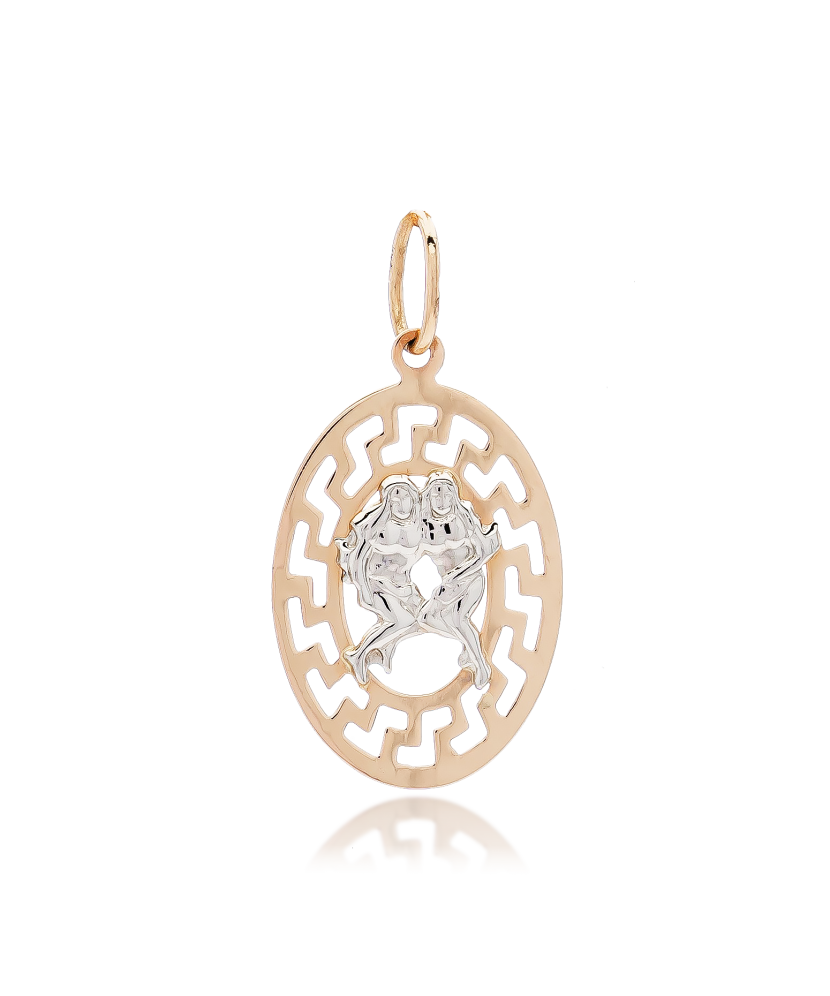 Gold pendant "Gemini "