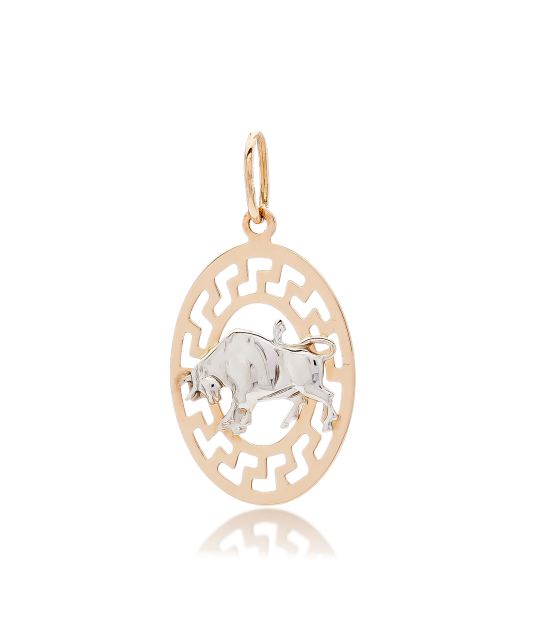 Gold pendant "Taurus "