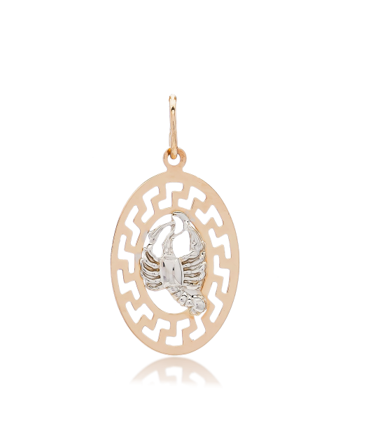 Gold pendant "Cancer "