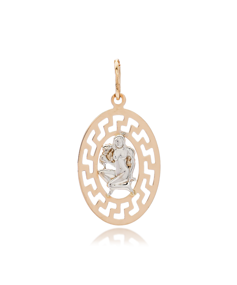 Gold pendant "Virgo "