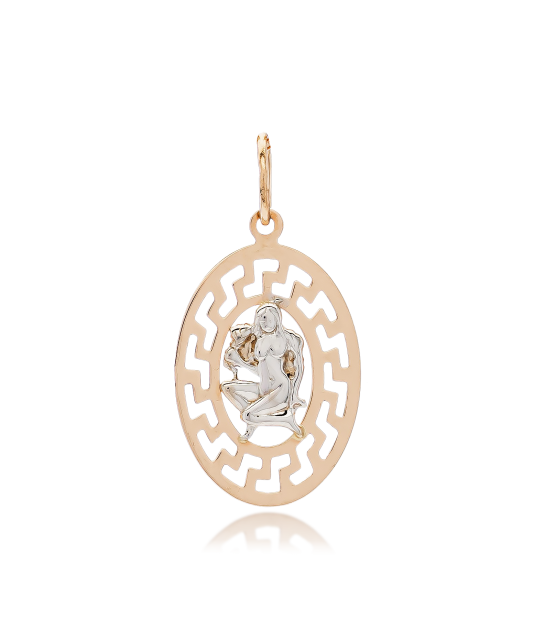 Gold pendant "Virgo "