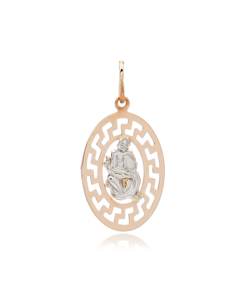 Gold pendant "Aquarius "